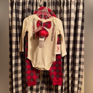NWT Hershey Kiss Valentines 3piece outfit sz 3-6 mos